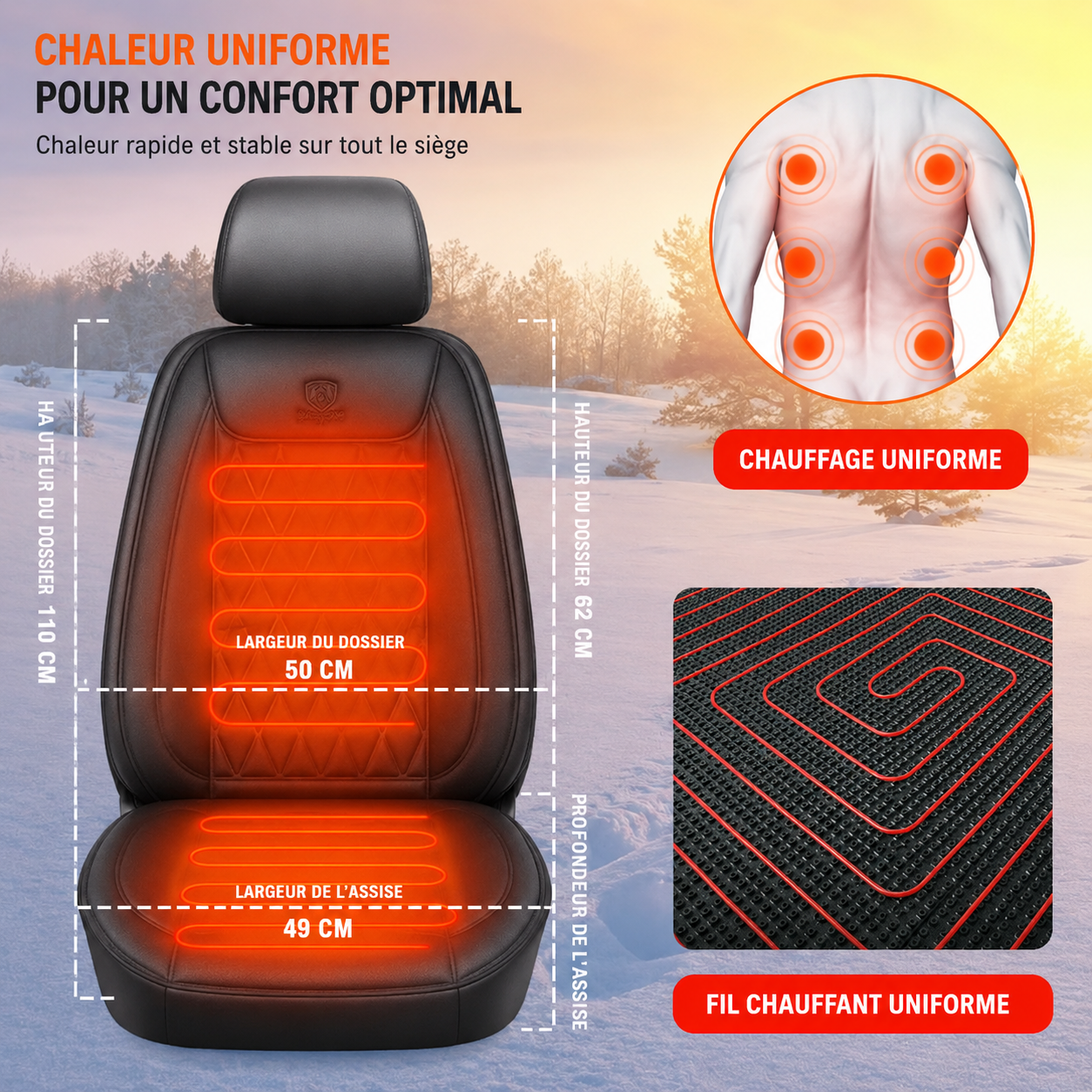 Siège Chauffant pour voiture