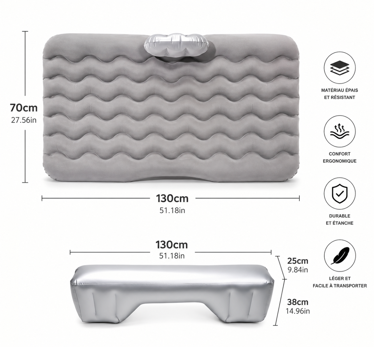 Matelas de Voyage Gonflable