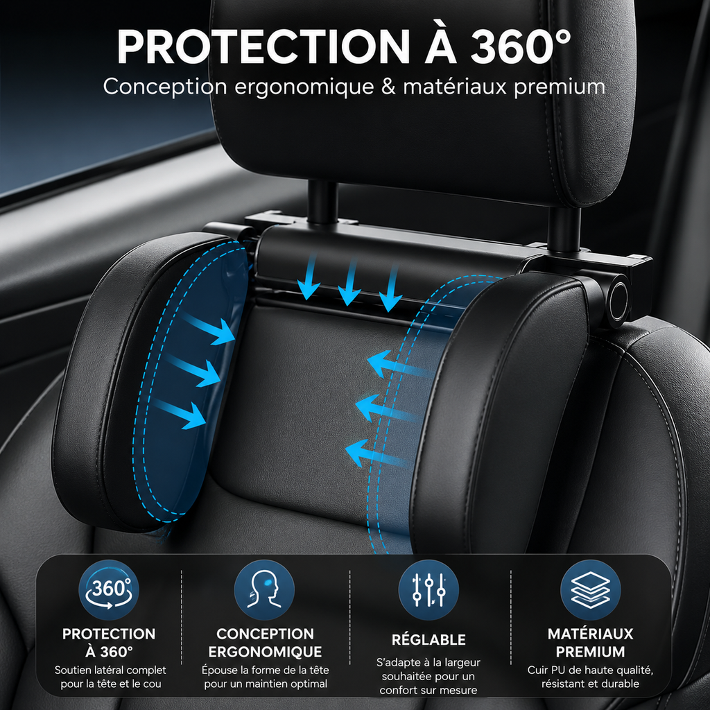Appuie-tête Ergonomique pour Voiture